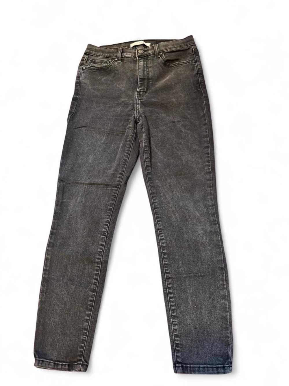 eunina Skinny High-Rise Jeans in Washed Black